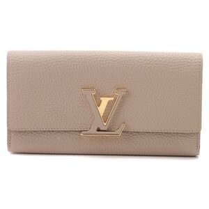 Louis Vuitton Portefeuille Capucines Taurillon Galle  Long Wallet